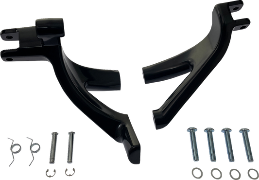 DRAG SPECIALTIES Forward Control Support Bracket - Black - Softail D35-0224GB-1