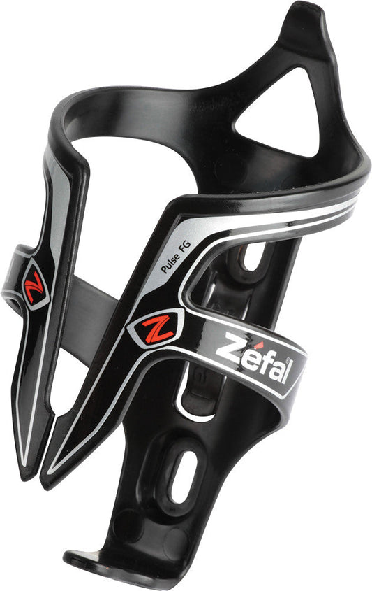 ZEFAL Pulse Fiberglass Bottle Cage Black/Silver 1750A