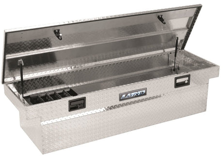 Lund 67-99 Chevy CK Ultima Single Lid Crossover Tool Box - Brite 9100