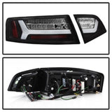 Spyder 09-12 Audi A6 LED Tail Lights - Black (ALT-YD-AA609-LED-BK) 5085160