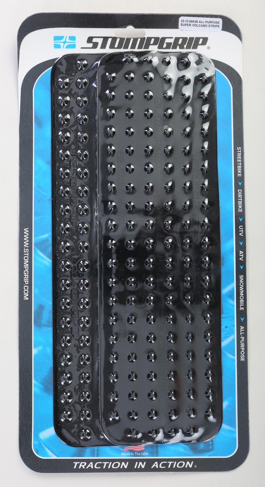 STOMPGRIP 2/Pk Stompgrip Strips Black Super Volcano 50-12-0010B