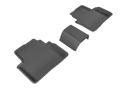 3D MAXpider 16-20 Honda Civic Kagu 2nd Row Floormats - Black L1HD07421509