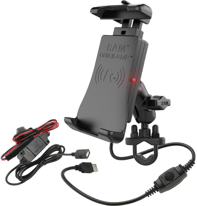 RAM Wireless Charging H-Bar Mount Quick Grip RAM-B-149Z-A-UN14W-V