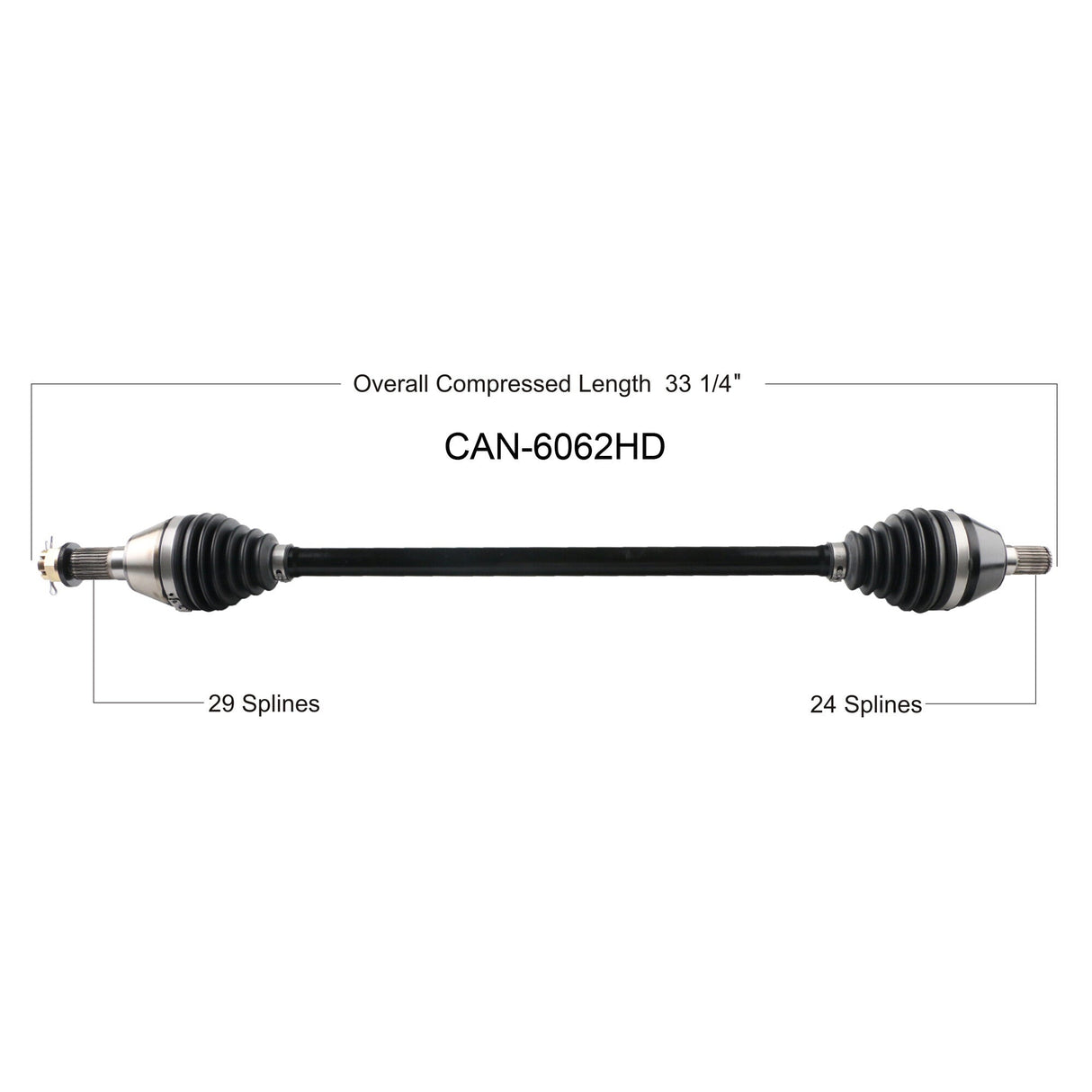 OPEN TRAILHd 2.0 Axle FrontCAN-6062HD