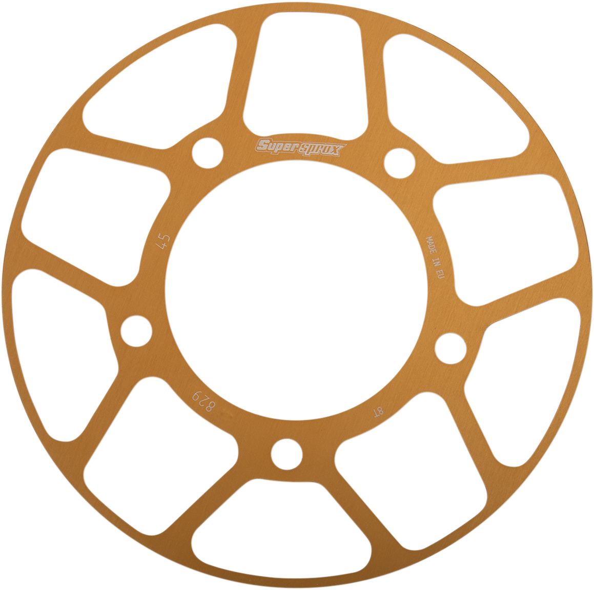 SUPERSPROX Edge Rear Sprocket Insert - Gold RACD-829-45-GLD