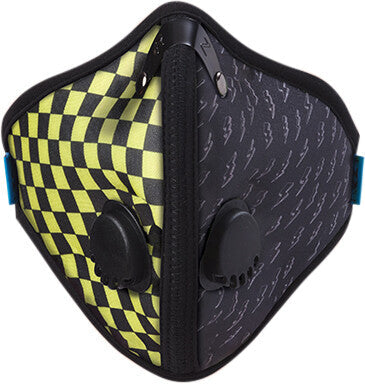 RZ MASK M2n Yellow Checkered Lg 25097