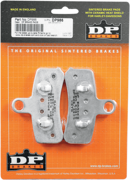 DP BRAKES Sintered Brake Pads - DP986 DP986