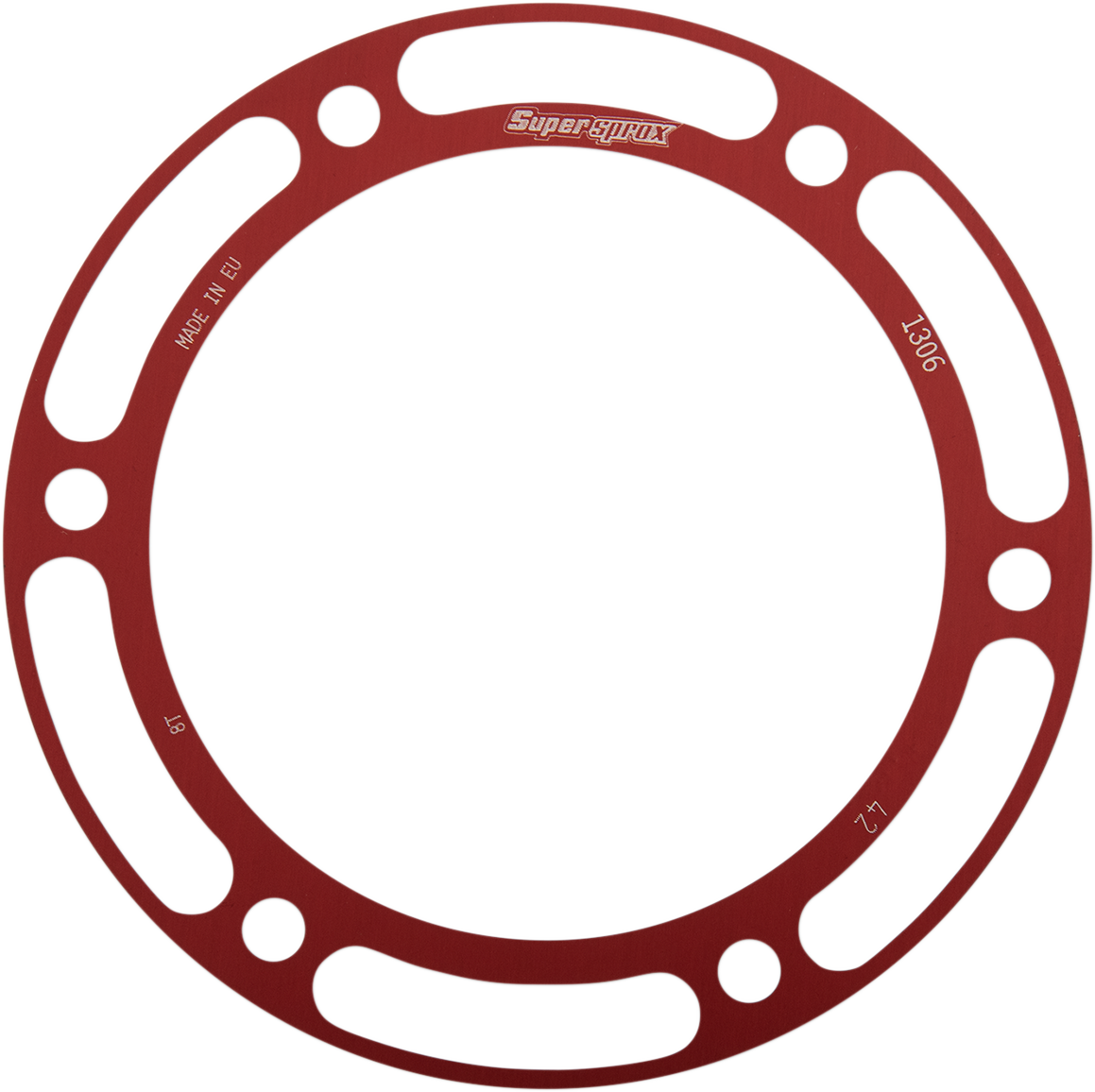 SUPERSPROX Edge Rear Sprocket Insert - Red RACD1306-42-RED