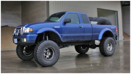 Bushwacker 93-11 Ford Ranger Cutout Style Flares 2pc - Black 21027-11