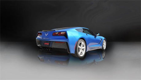 Corsa 2014 Corvette C7 Coupe 6.2L V8 AT/MT 2.75in Valve-Back Dual Rear Exit Black Sport Exhaust 14764BLK