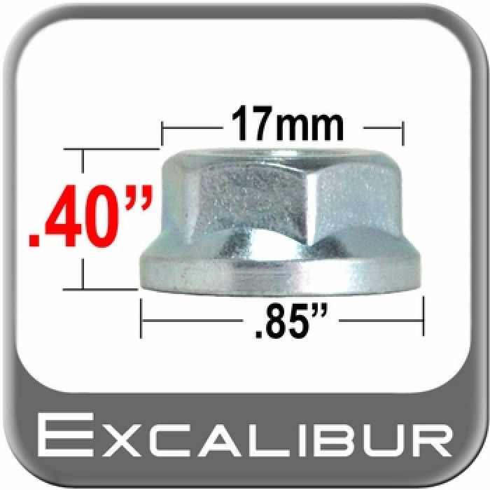 Excaliber Wheel Accessories Lug Nut 10mm X 1.25 (17mm) 1.2 Tall 989200