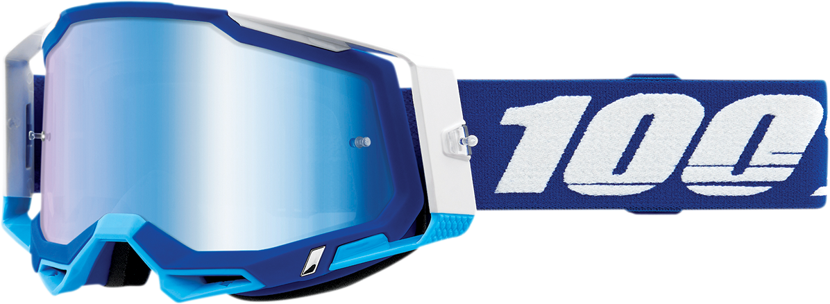 100% Racecraft 2 Goggles - Blue - Blue Mirror 50010-00002