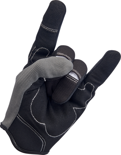 Guantes de moto BILTWELL - Gris/Negro - XS 1501-1101-001 