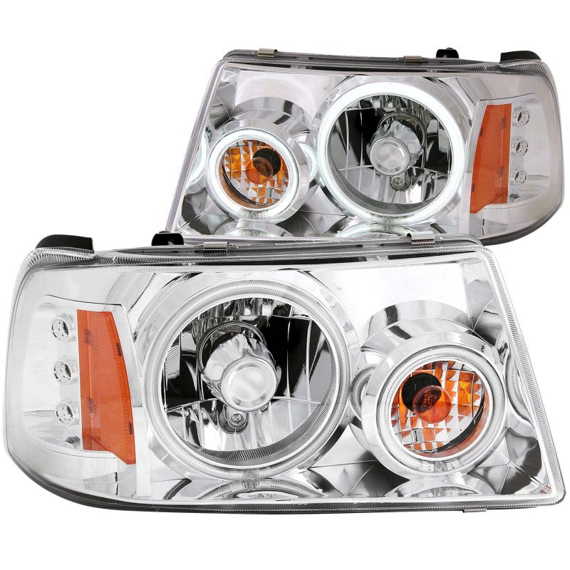 ANZO 2001-2011 Ford Ranger Projector Headlights w/ Halo Chrome (CCFL) 1 pc 111151