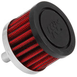 K&N Steel Base Crankcase Vent Filter 0.375in Vent OD x 2in OD x 1.5in Height 62-1000