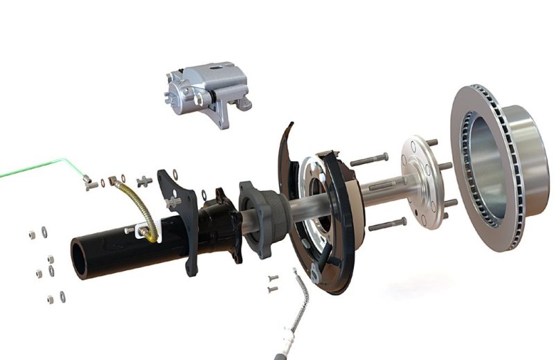 Pedders 05-20 Toyota Tacoma Rear Brake Conversion Kit w/ 6 Lug Rear PED-PBCK006