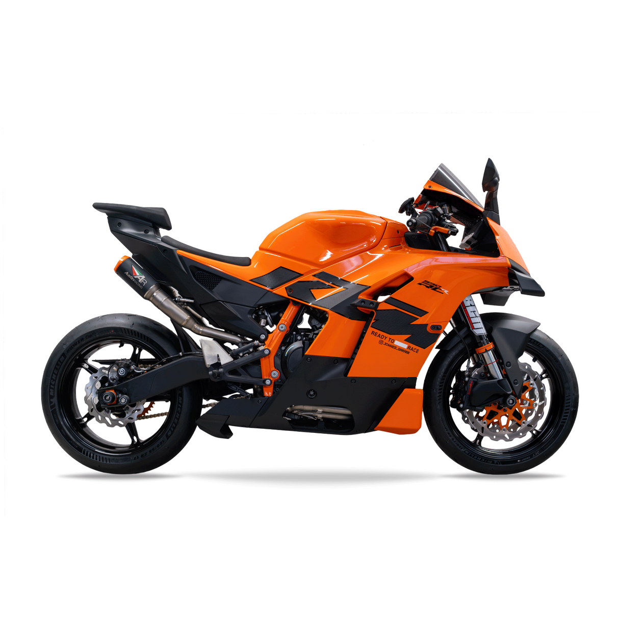 Austin RS22 140mm - 2026 KTM 990 RCR RS22 DUAL UNDERSEAT BOX DELETE TITANIUM EXHAUST SYSTEM  AR101