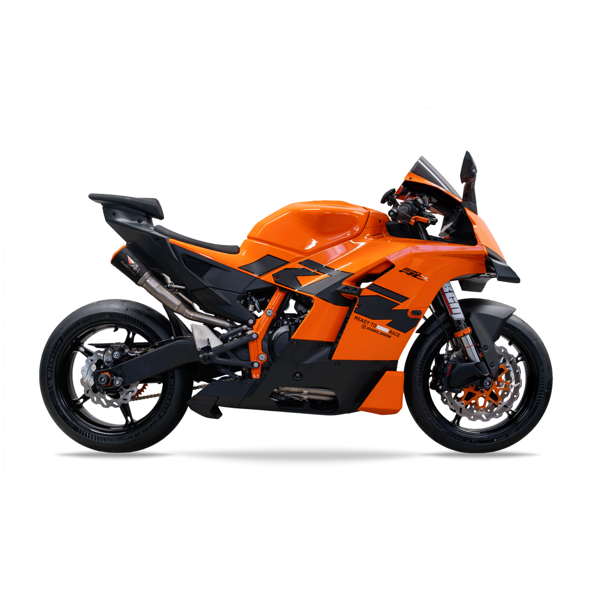 Austin RS22 140mm - 2026 KTM 990 RCR RS22 DUAL UNDERSEAT BOX DELETE TITANIUM EXHAUST SYSTEM  AR101