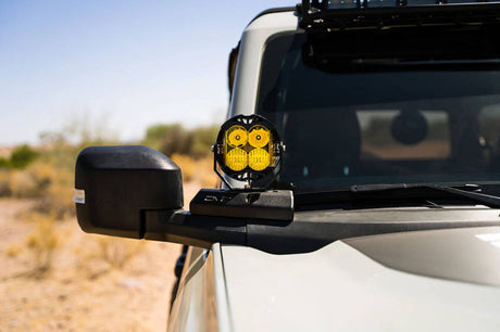 DV8 21-22 Ford Bronco A-Pillar Pod Light Mounts LBBR-02