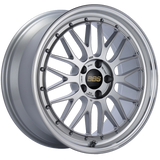 BBS LM 19x8.5 5x112 ET48 Diamond Silver Center Diamond Cut Lip Wheel -82mm PFS/Clip Required LM249DSPK