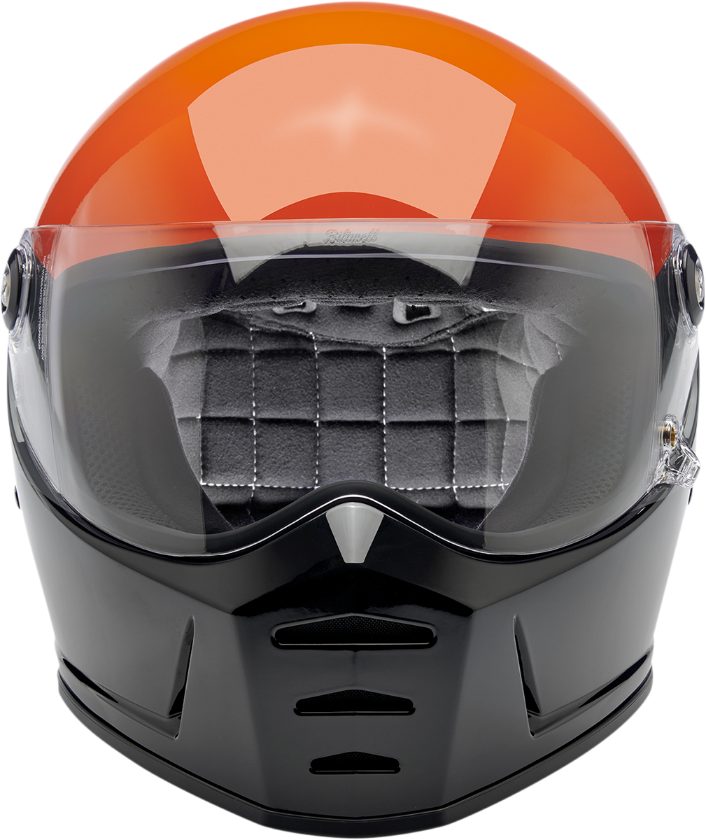 BILTWELL Lane Splitter Helmet - Gloss Podium Orange/Gray/Black - XL 1004-550-105