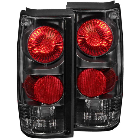 ANZO 1982-1994 Chevrolet S-10 Taillights Black 211031
