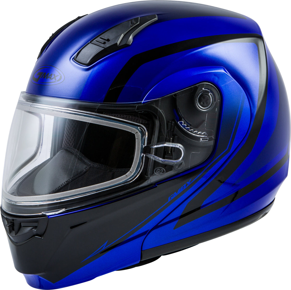 GMAX Md-04s Modular Docket Snow Helmet Blue/Black Sm G2042044