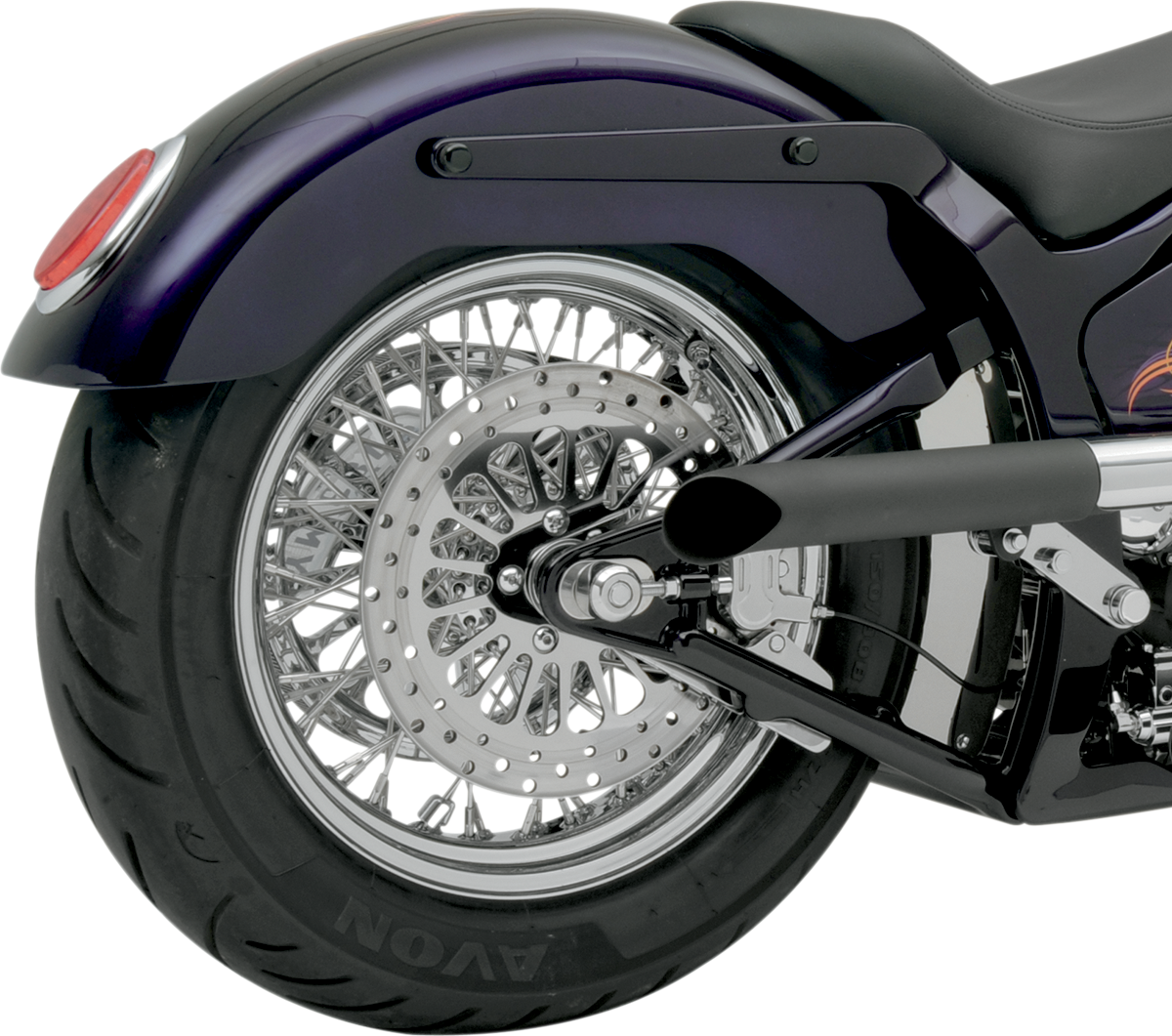 RUSS WERNIMONT DESIGNS Gambler Custom Rear Fender - Steel - 9" W x 33.75" L 380330