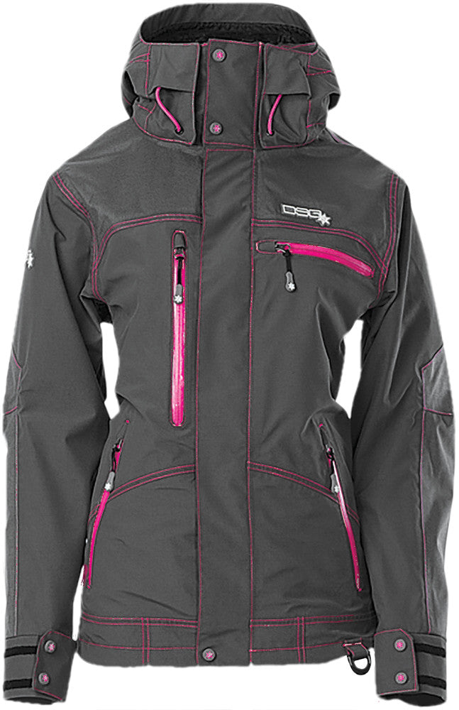DSG Avid Neo Jacket 4x Charcoal/Pink 97013