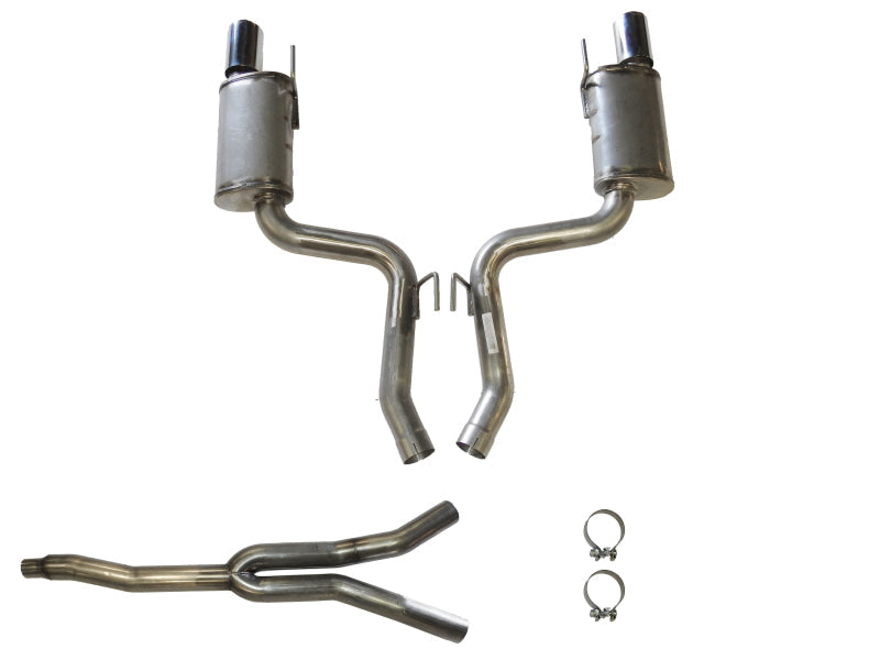 JBA 15-20 Ford Mustang EcoBoost 304 Stainless Steel Cat-Back Exhaust 30-2648