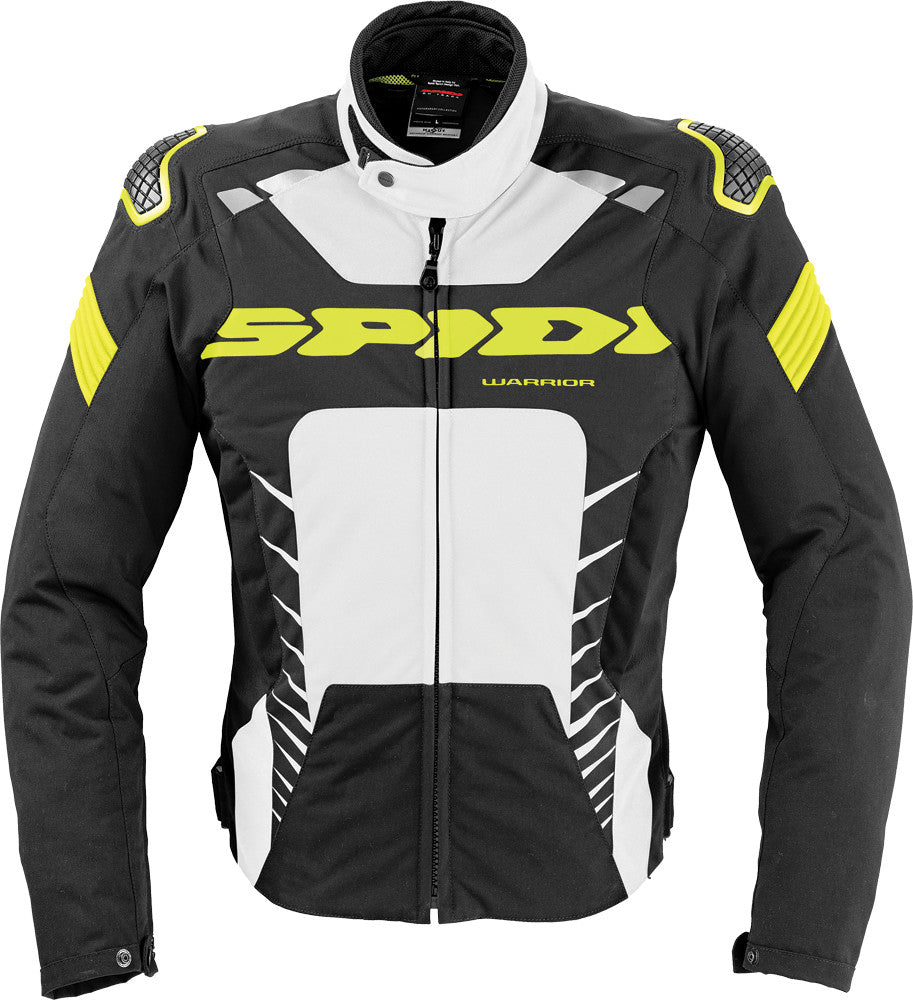 SPIDI Warrior Tex Jacket Black/White/Flo. Yellow L T185-394-L