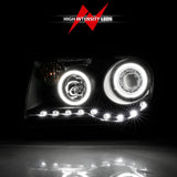 ANZO 2005-2010 Chrysler 300C Projector Headlights w/ Halo Black (CCFL) G2 121251
