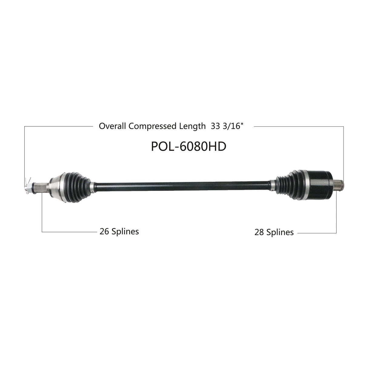 OPEN TRAILHd 2.0 Axle RearPOL-6080HD