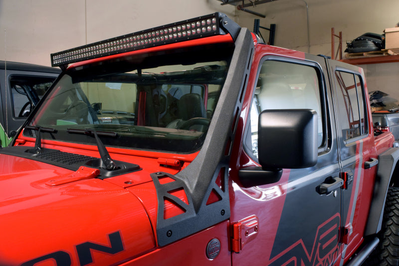 DV8 Offroad 2018+ Jeep Wrangler JL Over Windshield Light Bar Bracket LBJL-01