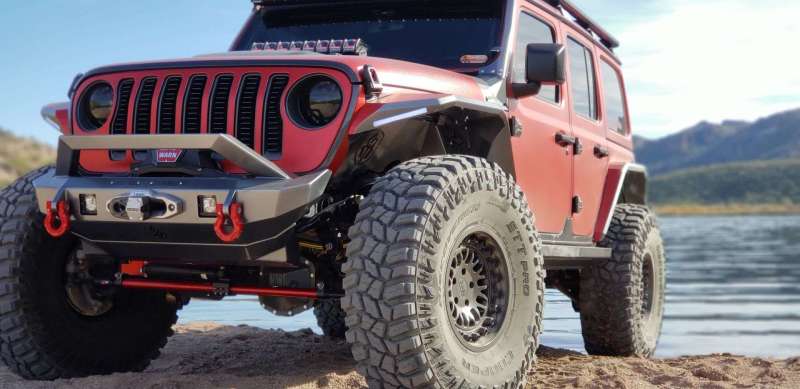 Road Armor 18-20 Jeep Wrangler JL Stealth Front Fender Liner JL Body Armor Raw 518LFF0Z