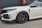 Rally Armor 17-21 Honda Civic Type R Black UR Mud Flap w/ Dark Grey Logo MF47-UR-BLK/DGRY