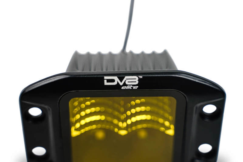 DV8 3-Inch Elite Series LED Amber Flush Mount Pod Light BE3FMW40W-A