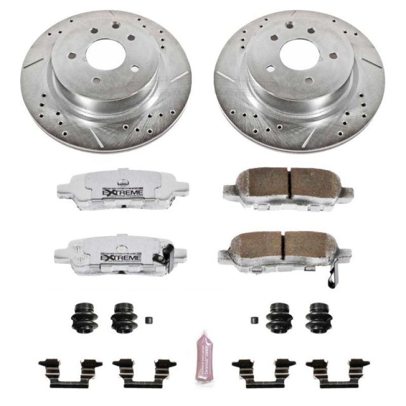 Power Stop 08-12 Infiniti EX35 Rear Z26 Street Warrior Brake Kit K179-26