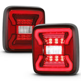ANZO 18-19 Jeep Wrangler JL LED Taillights Black 311295