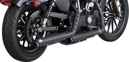 VANCE & HINES 3" Twin Slash Slip-On Mufflers - Black 46361