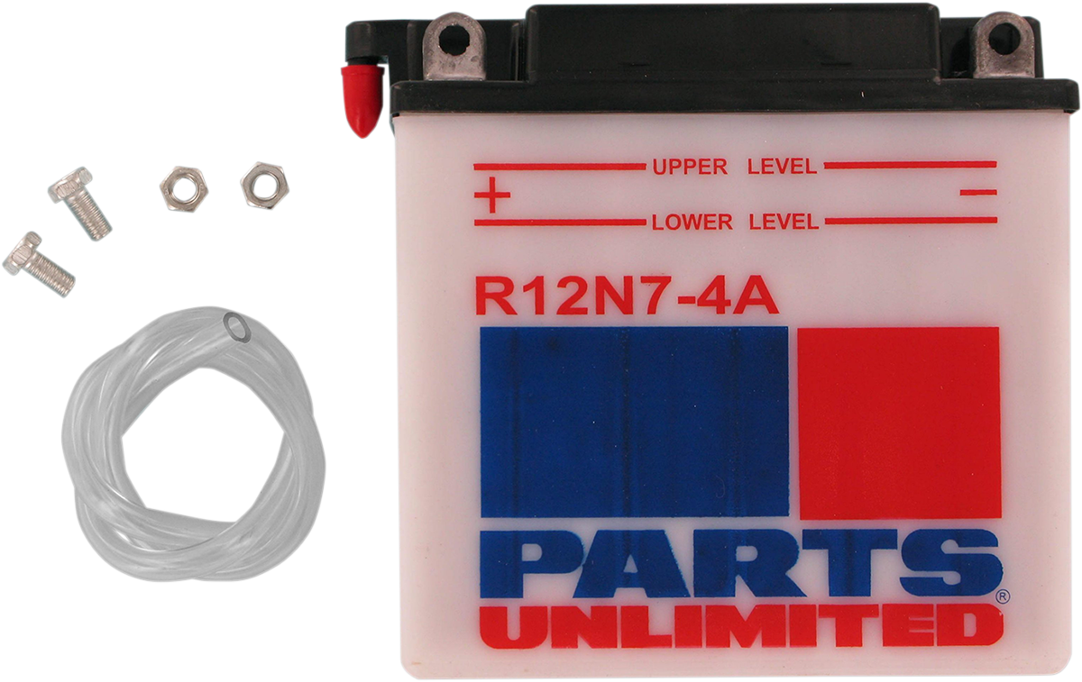 Parts Unlimited Conventional Battery 12n7-4a