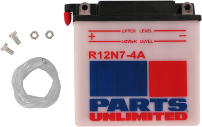 Parts Unlimited Conventional Battery 12n7-4a