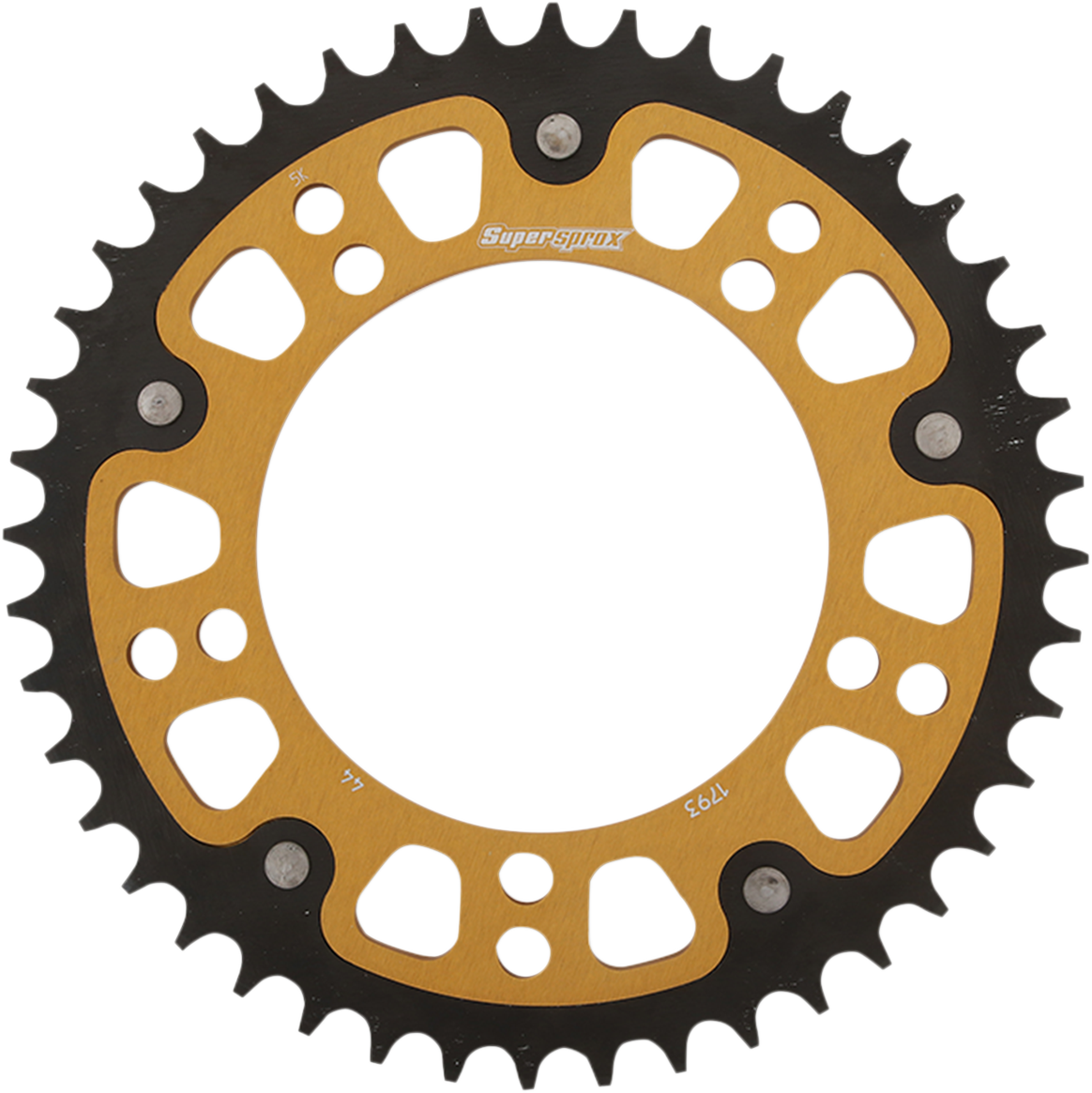 SUPERSPROX Stealth Rear Sprocket - 44 Tooth - Gold - Suzuki/Triumph RST-1793-44-GLD