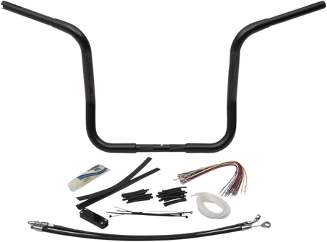 FAT BAGGERS INC. Handlebar Kit - Rounded Top - 14" - Black 909414-B