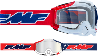 FMF PowerBomb Goggles - US of A - Clear F-50036-00006 2601-2976