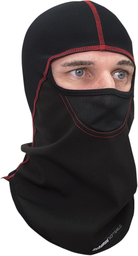 SCHAMPA & DIRT SKINS Coolskin Chill Breaker Balaclava - Deluxe - Red BLCLV015D-10