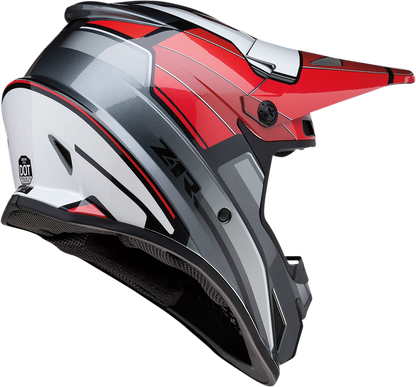 Z1R Rise Helmet - MC - Red/Gray - Large 0110-7211