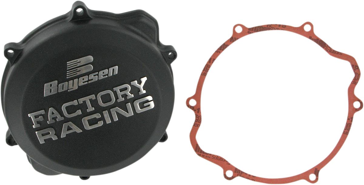 BOYESEN Clutch Cover - Black - CRF450 CC-06XB