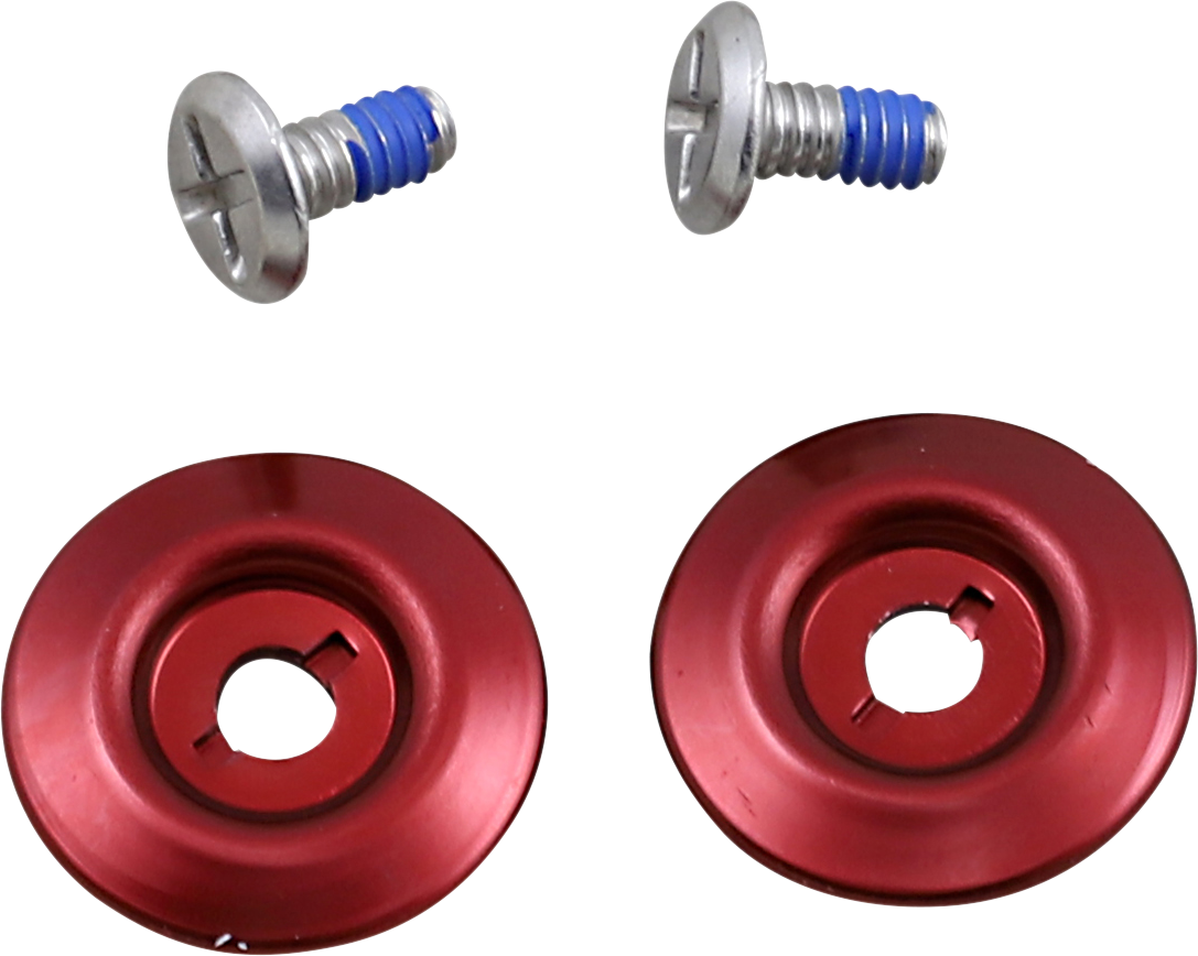 BILTWELL Gen 2 Hardware Kit - SS Screw - Red Baseplate 0034-150-70