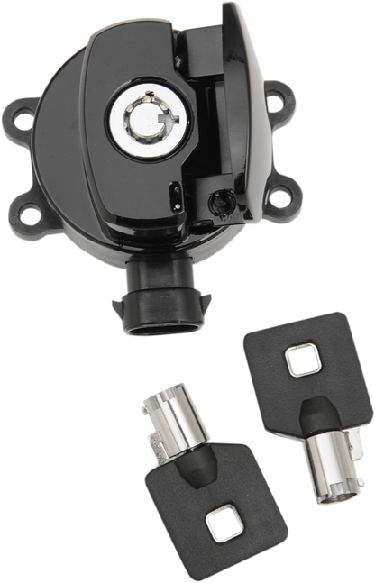 DRAG SPECIALTIES Side Hinge Ignition Switch - Gloss Black E21-0214GB